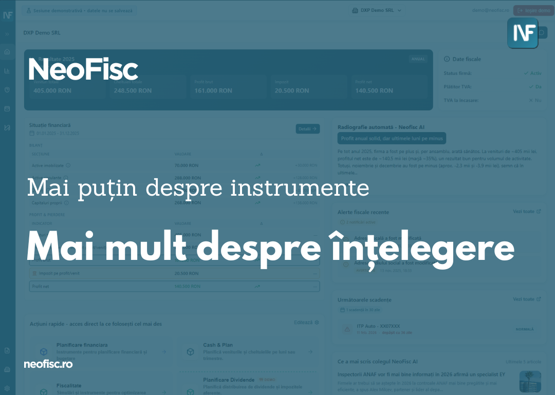 NeoFisc, dincolo de funcționalități